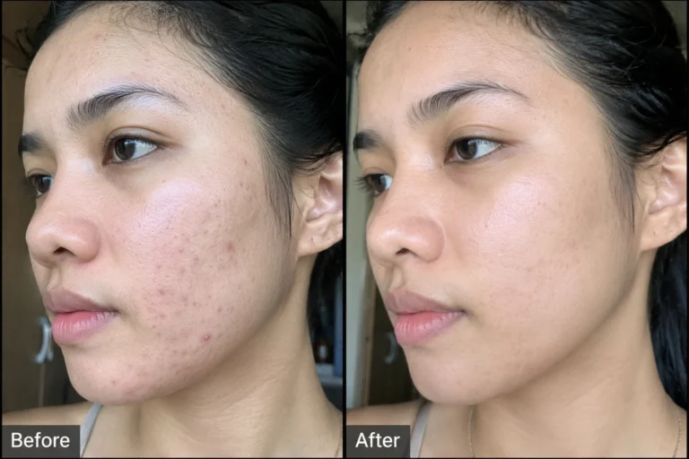 Acne Scar Before After at KB Wellness Clinic